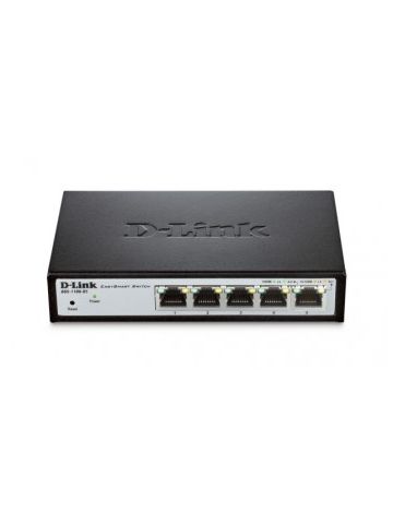 D-Link DGS-1100-05 Managed L2 Gigabit Ethernet (10/100/1000) Black,Grey