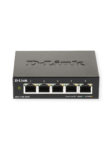 D-Link Switch DGS-1100-05V2 5xGBit 19" Managed