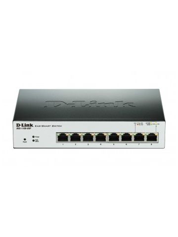 D-Link DGS-1100-08P network switch Managed L2 Gigabit Ethernet (10/100/1000) Black Power over Ethernet (PoE)