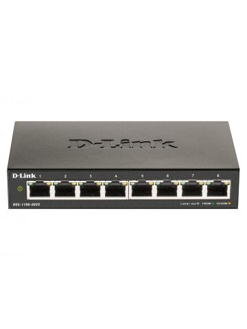 D-Link DGS-1100-08V2 network switch Managed L2 Gigabit Ethernet (10/100/1000) Black