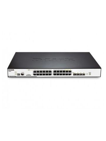 D-Link DGS-3120-24PC/SI network switch Managed L2+ Black Power over Ethernet (PoE)
