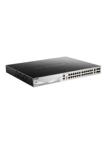 D-Link DGS-3130-30PS Managed L3 Gigabit Ethernet (10/100/1000) Black,Grey Power over Ethernet (PoE)