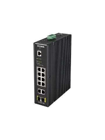 D-Link DIS-200G-12PS network switch Managed L2 Gigabit Ethernet (10/100/1000) Black Power over Ether