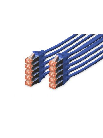 Digitus CAT 6 S/FTP patch cord, 10 units