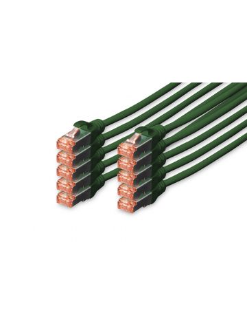 Digitus CAT 6 S/FTP patch cord, 10 units