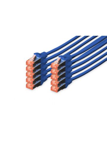 Digitus CAT 6 S/FTP patch cord, 10 units