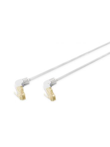 Digitus CAT 6A S/FTP patch cord, 90° angled plug