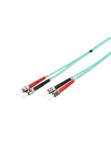 Digitus Fiber Optic Multimode Patch Cord, OM 3, ST / ST