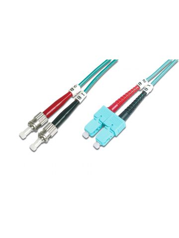 Digitus Fiber Optic Multimode Patch Cord, OM 3, ST / SC