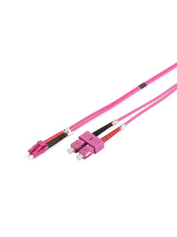 Digitus Fiber Optic Multimode Patch Cord, OM4, LC / SC