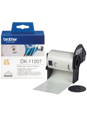 Brother DK-11207 DirectLabel Etikettes CD/DVD 58mm 100 for Brother P-Touch QL/700/800/QL 12-102mm/QL 12-103.6mm