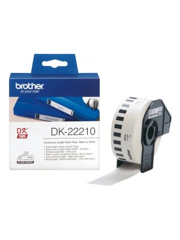 Brother DK-22210 DirectLabel Etikettes white 29mm x 30,48m for Brother P-Touch QL/700/800/QL 12-102mm/QL 12-103.6mm