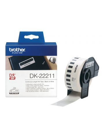 Brother DK-22211 DirectLabel Etikettes white Film 29mm x 15,24m for Brother P-Touch QL/700/800/QL 12-102mm/QL 12-103.6mm