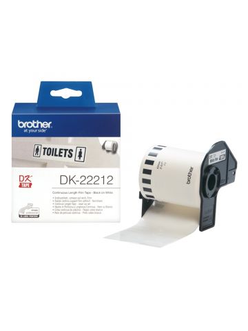 Brother DK-22212 DirectLabel Etikettes white Film 62mm x 15,24m for Brother P-Touch QL/700/800/QL 12-102mm/QL 12-103.6mm