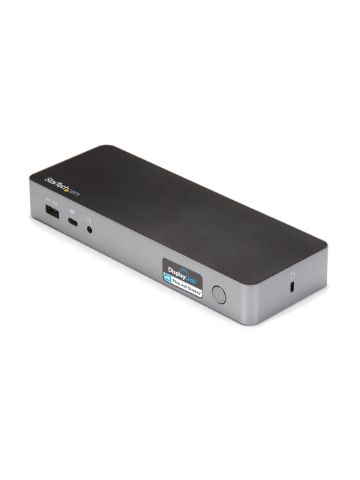 StarTech.com USB-C & USB-A Dock - Hybrid Universal Laptop Docking Station w/ Dual Monitor 4K60Hz HDMI & DisplayPort - USB 3.1 Gen 1 Hub, GbE - 60W Power Delivery - Windows, Mac & Chrome