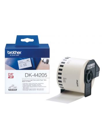 Brother DK-44205 DirectLabel Etikettes white Paper 62mm x 30,48m for Brother P-Touch QL/700/800/QL 12-102mm/QL 12-103.6mm