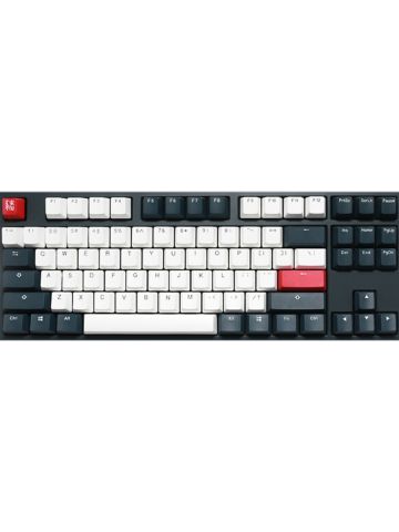 Ducky One 2 TKL Tuxedo keyboard USB UK English Black, Grey, Red, White