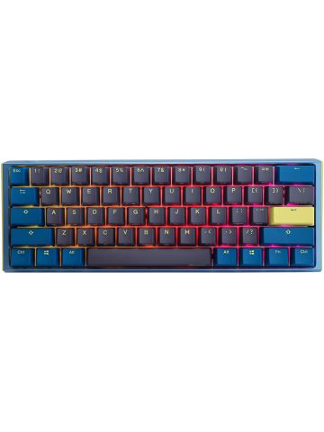 Ducky One3 Daybreak Mini keyboard USB UK International Blue, Grey, Yellow