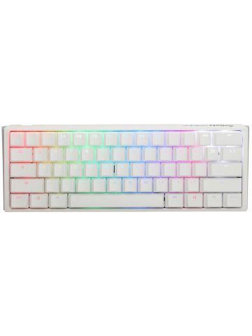 Ducky One3 Pure White Mini keyboard Gaming USB UK English