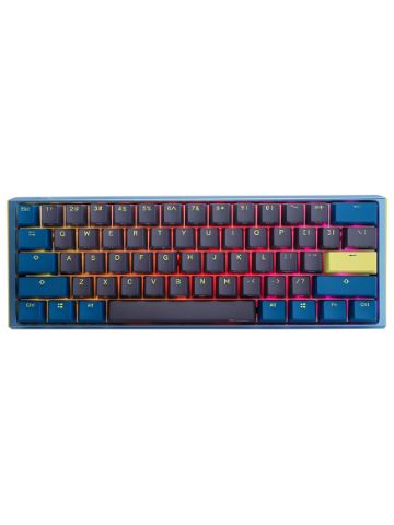 Ducky One3 Daybreak Mini keyboard USB UK International Blue, Grey, Yellow