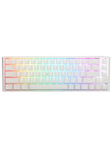 Ducky One3 Pure White SF keyboard USB UK English