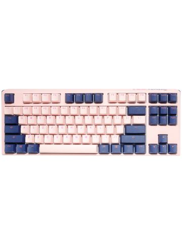 Ducky One3 Fuji TKL keyboard USB UK International Cyan, Pink