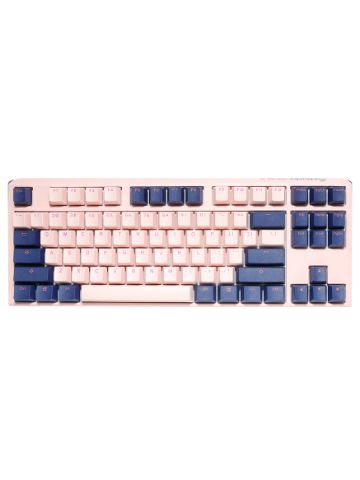 Ducky One3 Fuji TKL keyboard USB UK International Pink, Cyan