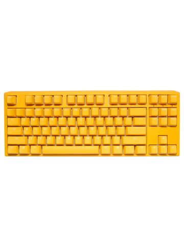 Ducky One3 Yellow TKL keyboard USB UK International