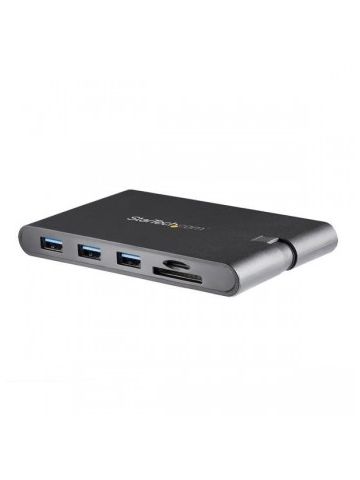 StarTech.com USB-C Multiport Adapter with HDMI and VGA - 3x USB 3.0 - SD - PD 3.0 - Wraparound Cable