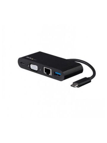StarTech.com USB-C VGA Multiport Adapter - Power Delivery (60W) - USB 3.0 - GbE