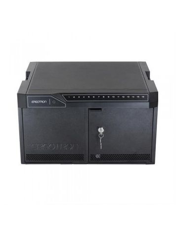 Ergotron TM DESKTOP 16 NO CABLES- Portable device management cabinet Black