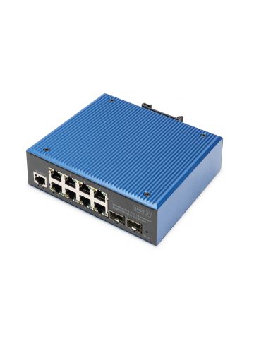 Digitus Industrial 8+2 port L2 managed Gigabit Ethernet PoE switch