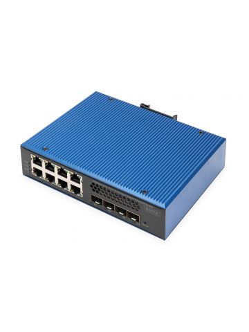 Digitus Industrial 8 + 4 10G Uplink Port L3 managed Gigabit Ethernet Switch