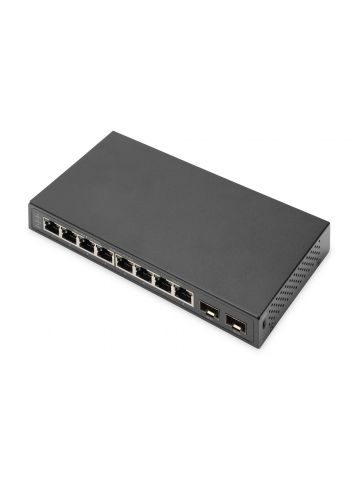 Digitus 8-Port Gigabit + 2 Gigabit SFP Ethernet, Unmanaged Switch