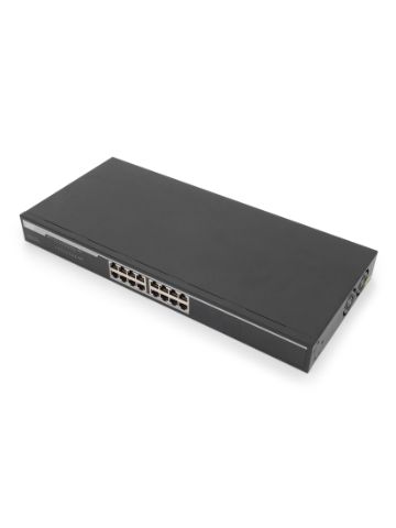 Digitus DN-80112 network switch Gigabit Ethernet (10/100/1000) Black 1U