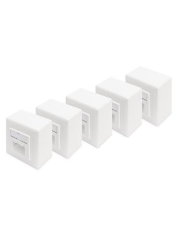 Digitus CAT 5e, Class D, wall outlet, shielded, surface mount