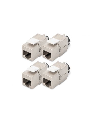 Digitus CAT 6A Keystone Jack, shielded, 4 pcs.