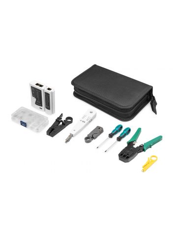 Digitus Network Tool Set, LAN Tester, Crimping Tool, Cut