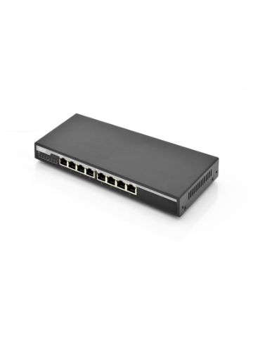 Digitus DN-95340 network switch Unmanaged Gigabit Ethernet (10/100/1000) Black Power over Ethernet (