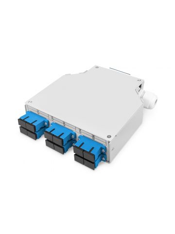 Digitus LWL DIN Rail Box, Preassembled, SM, 6 SC DX