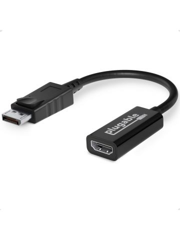 Plugable Technologies Active DisplayPort to HDMI Adapter - HDMI 2.0 up to 4K 3840x2160 @60Hz