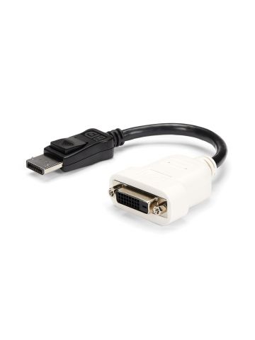StarTech.com DisplayPort to DVI Adapter - DisplayPort to DVI-D Adapter/Video Converter - 1080p - DP 1.2 to DVI Monitor/Display Cable Adapter Dongle - DP to DVI Adapter - Latching DP Connector