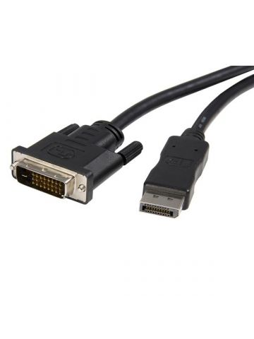 StarTech.com 10ft (3m) DisplayPort to DVI Cable - DisplayPort to DVI Adapter Cable 1080p Video - DisplayPort to DVI-D Cable Single Link - DP to DVI Monitor Cable - DP 1.2 to DVI Converter