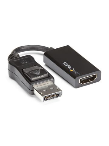 StarTech.com DisplayPort to HDMI Adapter - 4K 60Hz Active DP 1.4 to HDMI 2.0 Video Converter - DP to HDMI Monitor/TV/Display Cable Adapter Dongle - Latching DP Connector