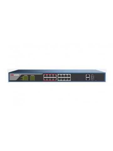 Hikvision DS-3E1318P-E network switch Managed L2 Fast Ethernet (10/100) Black Power over Ethernet (PoE)