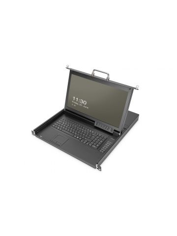 Digitus 17" HD LCD KVM Console, 1-Port VGA, german Keyboard