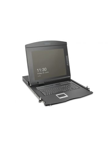 Digitus 19" HD LCD KVM console, 1-port VGA, German keyboard