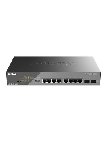 D-Link DSS-200G-10MP/B network switch Managed L2 Gigabit Ethernet (10/100/1000) Power over Ethernet (PoE) 1U Grey