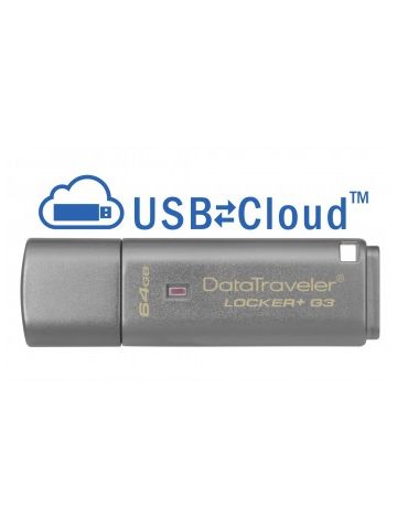 Kingston Technology DataTraveler Locker+ G3 64GB USB flash drive USB Type-A 3.2 Gen 1 (3.1 Gen 1) Silver