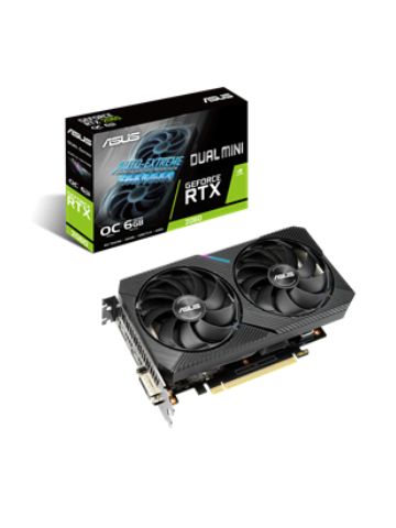 ASUS Dual -RTX2060-O6G-MINI graphics card NVIDIA GeForce RTX 2060 6 GB GDDR6